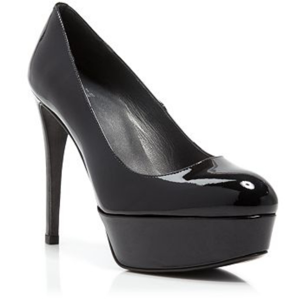 Stuart Weitzman Mae Platform Pumps Patent Leather Size 8